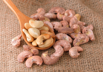 Fried roasted cashew nuts