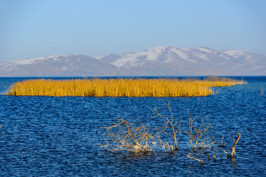 Majestic view of lake Sevan, Armenia