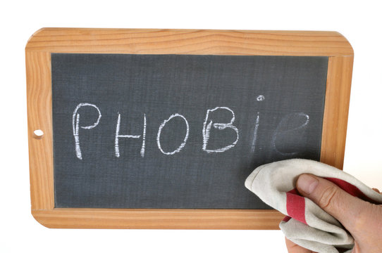 Effacer la phobie sur une ardoise