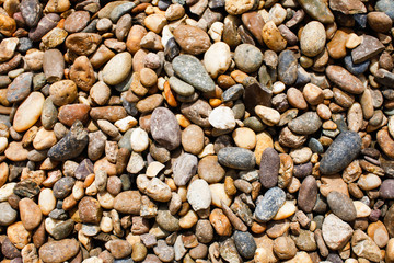 Gravel stones background.