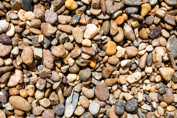 Gravel stones background.