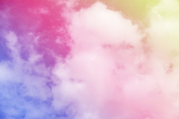 Fantastic sky and colorful clouds.