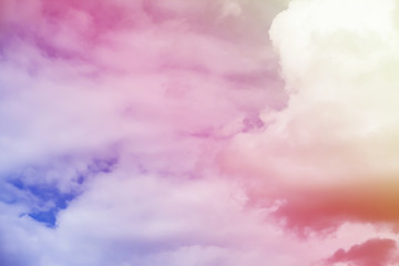 Fototapeta premium Fantastic sky and colorful clouds.