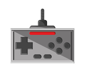 Videogame control icon. Game play leisure gaming and controller theme. Isolated design. Vector illustration