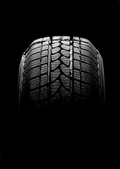Black car tire