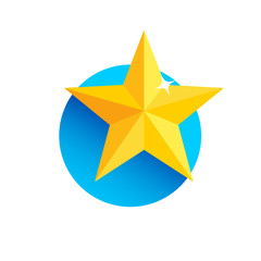 Obraz premium Star Long Shadow Icon