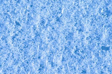 Fototapeta na wymiar Snowflakes on the ice.