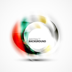 Colorful abstract circle banner