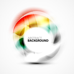 Colorful abstract circle banner