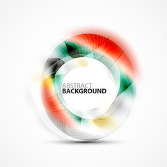 Colorful abstract circle banner