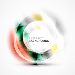 Colorful abstract circle banner
