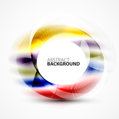 Colorful abstract circle banner