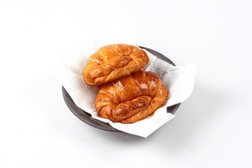 Home made ,Crispy fresh margarine croissant served.