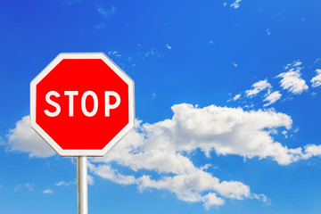 blue sky with cloud closeup