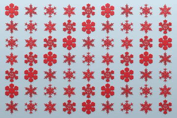 3d rendering abstract background with snowflakes. Christmas or xmas background illustation. Winter holiday theme. High detailed snowflake.
