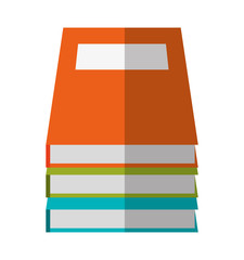 Books icon. Education literature read and library theme. Isolated design. Vector illustration