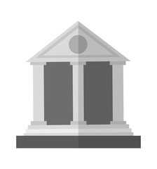 Building icon. School education learning and knowledge theme. Isolated design. Vector illustration
