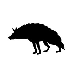 Hyena vector illustration style Flat