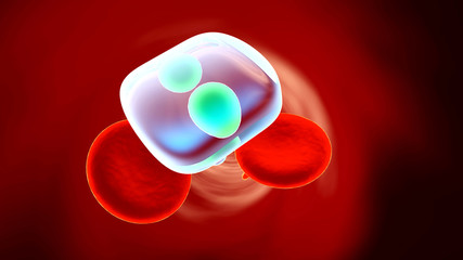 Medical substances floating in the bloodstream	