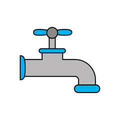 Obraz premium eco tap icon. Ecology renewable conservation and saving theme. Isolated design. Vector illustration