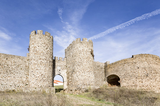 the Castle in Evoramonte (Santa Maria) village in municipality of Estremoz, Alentejo, Portugal