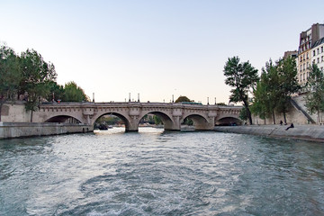 Fototapeta premium Views of buildings, monuments and famous places in Paris, from the river Seine