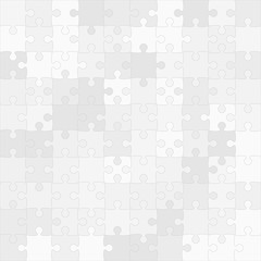 Vector Grey Puzzles Pieces Square GigSaw - 100.