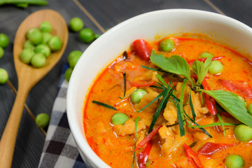 Panaeng curry with pork