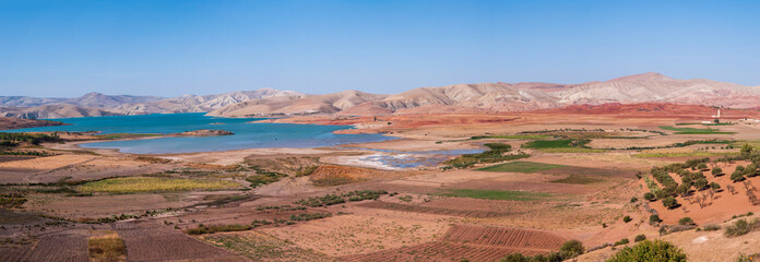 Stausee Barrage Sidi Chahed in der Provinz Meknes-Tafilalet; Marokko
