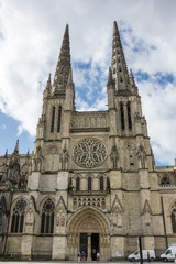 Fototapeta na wymiar Gothic Bordeaux Cathedral