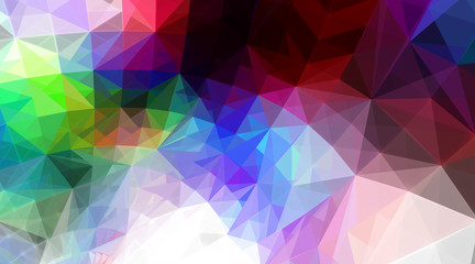 Neon material flat colorful design, lines, triangles modern background