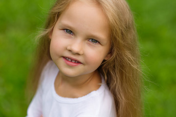 Portrait of a beautiful little girl