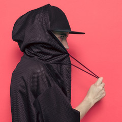 Hip Hop Girl Tomboy cap and stylish clothes Urban Style Swag