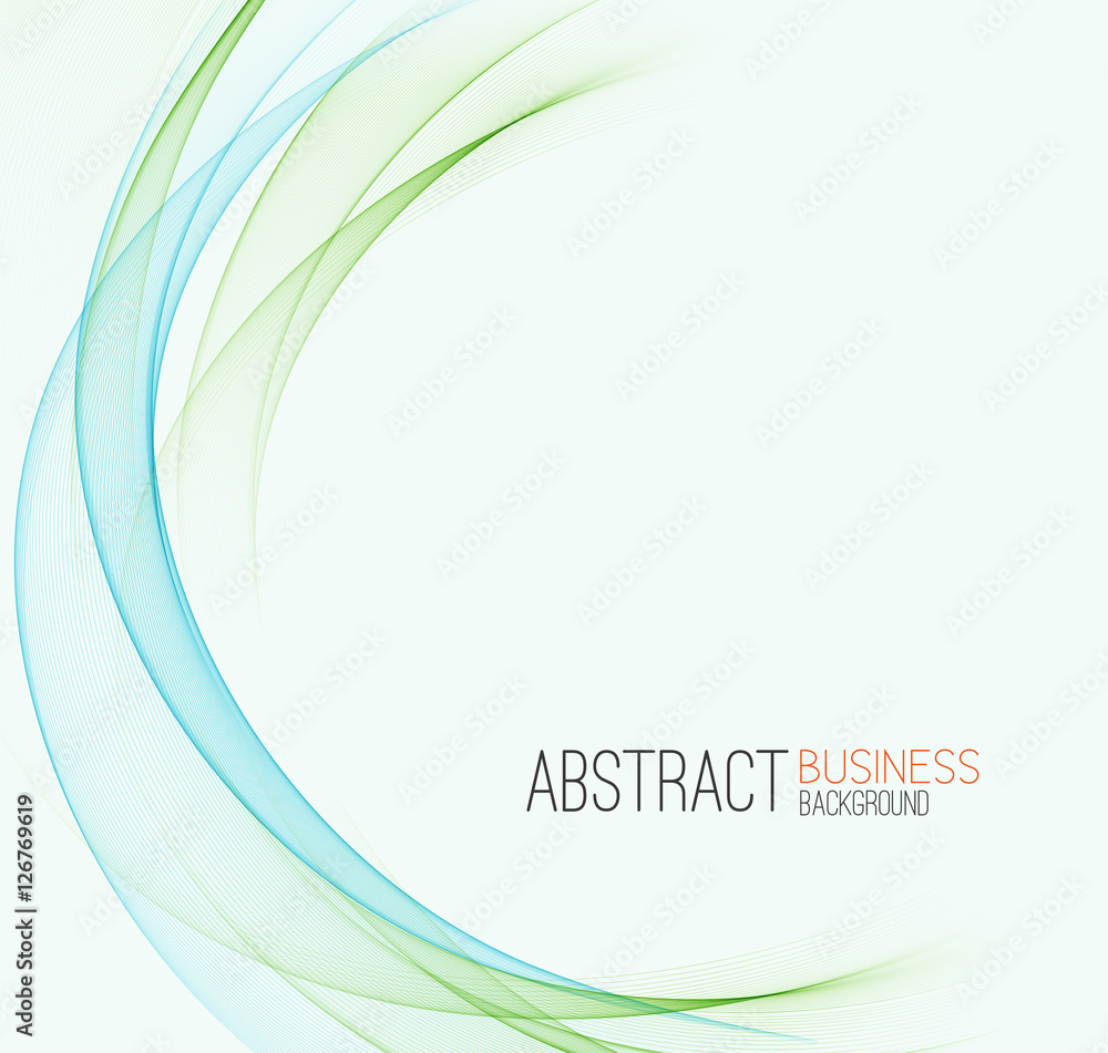 Aufkleber Abstract color wave design element