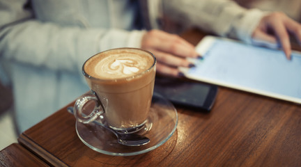 Coffee break during work