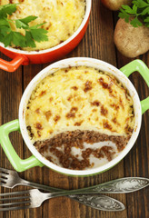 Potato casserole with meat