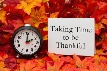 Taking time to be thankful