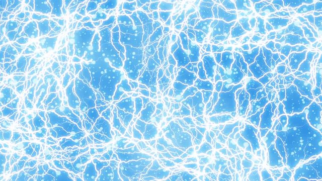 many motion of electric charge. lightning surreal world
