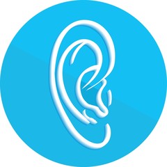 Obraz premium Human ear icon