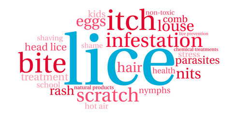 Obraz premium Lice Word Cloud on a white background. 