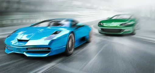Photo sur Plexiglas Voitures rapides voitures de course