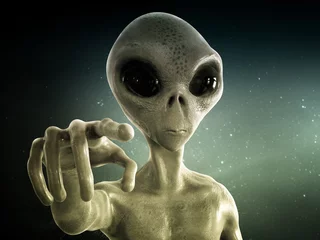 Foto op Plexiglas UFO buitenaards wezen