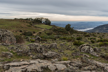 Fototapeta na wymiar Landscape near Cabezabellosa. Extremadura. Spain.