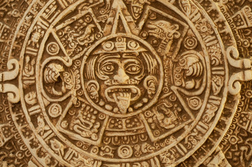 Fototapeta na wymiar aztecan calendar