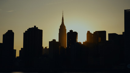 Fototapeta na wymiar NYC Skyline Sunset