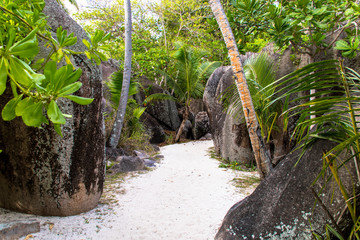 Wanderweg La Digue, Seychellen
