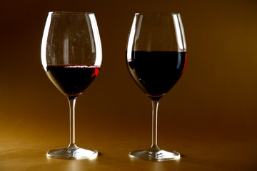 bottle of wine and glass on the table