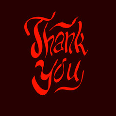 thank you script hand