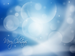 Christmas elegant card with snow