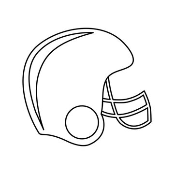 american football helmet icon image vector illustration design 